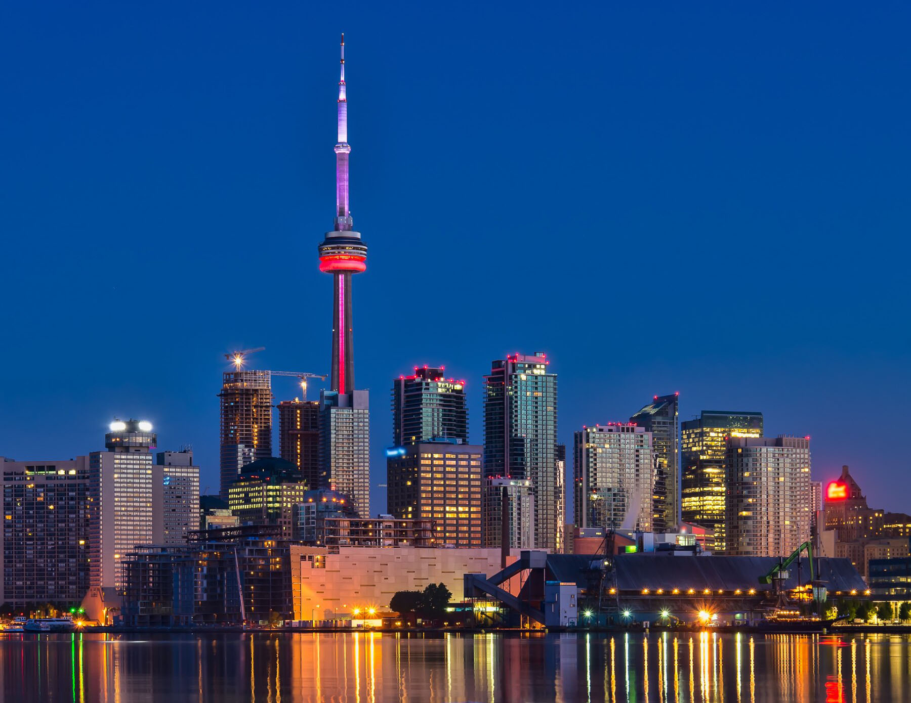 ottawa seen from across water at night